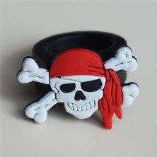 Erdo Ticaret Buğz Kuru Kafa Şekilli Çocuk Uyumlu Plastik Korsan Yüzüğü