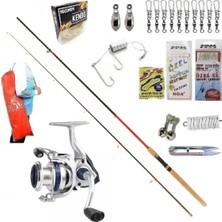 Oslo Okuma Aria-3000a 270cm 10-35gr Remixon Red Zoom Karbon Kıyı Spin Olta Takımı Seti