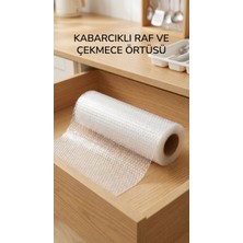Erdo Ticaret Buğz Şeffaf Kaydırmaz Dolap Içi Raflık Örtüsü 45X300 cm Koruyucu Pvc Malzeme