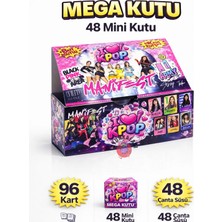 K-Pop I Love Manifest Blackpink Army -Mega Kutu 48 Mini Kutu 96 Kart 48 Sticker 48 Çanta Süsü Seti