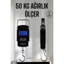 Erdo Ticaret Buğz Ağırlık Ölçer 50 kg El Terazisi El Kantarı Pilli LED Ekran