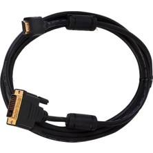kzy mobilyal Powermaster HDMI DVI Kablo 10 Metre Narıta DVI 24+1 Male To HDMI 19P Male Siyah Renkli Dayanıklı Tasarım
