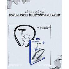Erdo Ticaret Buğz Polygold PG-100 Boyun Askılı Kablosuz Kulaklık – 200 Saat Bekleme Süresi, Stereo Ses, Mikrofonlu