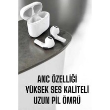 Erdo Ticaret Buğz Yeni Nesil Pro Bluetooth Kulaklık Uzun Pil Ömrü Beyaz