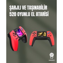 Erdo Ticaret Buğz P5 Gamepad Retro Konsol – Nostaljik Oyun Deneyimi, 520 Klasik Oyun Seçeneği