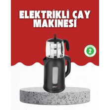 Erdo Ticaret Buğz Sıcak Tutma Özellikli 2’si 1 Arada Çay Makinesi ve Su Isıtıcı