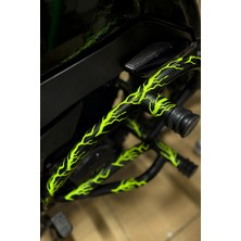 Banxtre Motor ve Koruma Demiri Için Neon Sarı Yıldırım Şimşek Sticker Etiket  Seti (16 Adet Yıldırım)