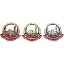 Erdo Ticaret Buğz Istanbul Temalı Metal Magnet Sultanahmet Yuvarlak Tasarımlı