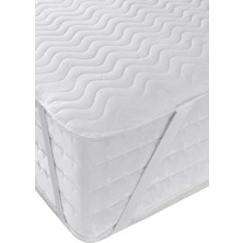 Altın Karma Kapitoneli Sıvı Geçirmez Alez 120X200 cm Tek Kişilik Köşe Lastikli Yatak Koruyucu Alez