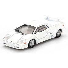 Erdo Ticaret Buğz Mini Gt 1/64 Lamborghini Countach 25TH Anniversary White - Blister Paket
