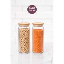 Selka Home - 2 Adet 1500 Ml. Kavanoz