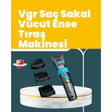 Erdo Ticaret Buğz Vgr V-695 Saç ve Sakal Kesme Makinesi LED Ekranlı 5 Uzunluk Ayarı
