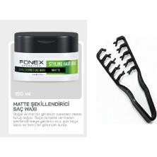 Fonex Hair Styling Wax Matte Effect 150 ml + Mucizevi Tarak