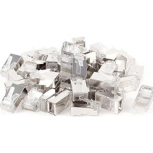 Temiz Pazar 4616 Cat6 RJ45 100 Lü Jack Kablo Network Ucu Konnektör