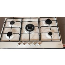Vinola MOG.9610.111.90 cm Wok Gözlü Beyaz Emaye Ocak