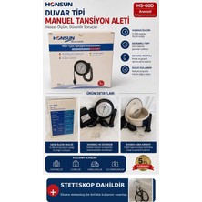 Duvara Monte Manuel Tansiyon Aleti +Stetoskoplu I Honsun Duvar Tipi Aneroid Tansiyon Aleti 0-300 Mmhg