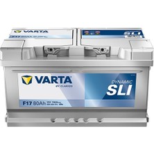 Varta F17 12V 80AH 740A Dynamıc Slı Akü (Üretim TARIHI:2026)