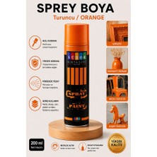 ArtMaster Turuncu Sprey Boya 200 ml 1 Adet Südor Hızlı Kuruyan Renkli Profesyonel Canlı Renk Ahşap Plastik Demir Metal Porselen
