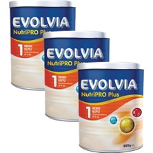 Evolvia 1 Bebek Sütü Nutripro Plus  800 gr x 3 Adet Sütlü 0-6 Ay Yaş Aralığına Uygun 3 Adet
