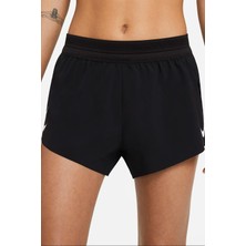 Nike Aeroswift Running Slim Fit Shorts Kadın Slip Astarlı Dar Kesim Iç Cepli Pliseli Şort Siyah