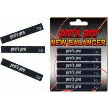 Pro's Pro Pros Pro Balancer 6lı Tenis Raketi Dengeleyici Ağırlık Bant Siyah H122A