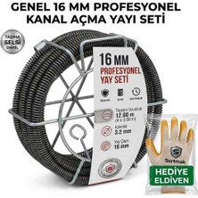 BİMEX Kanal Açma Makinesi 16 mm 3mt×4 Adet Yay 12 Mt . 3.2mm Hediyeli