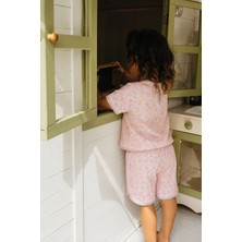 Cigit Desenli Oversize Şortlu Takım 1-7 Yaş Bej