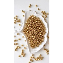 100 Gram - Inci Boncuk - 8 mm Renk : Gold
