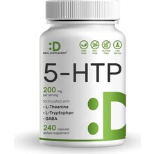 Deal Supplement 5-Htp Theanine Gaba 200MG Per Serving, 240 Capsules