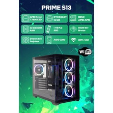 Game Garaj Prime S13 Amd Ryzen 7 7800X3D 32GB RAM 1TB SSD RTX5060Ti 240MM Sıvı Soğutma Freedos Oyuncu OEM Paket