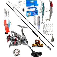 Oslo Prime 4000 274CM 8-42GR Zen Pro Karbon Rapala Maket Balık Spin Olta Takımı Seti