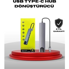 4K HDMI Çıkışlı, Gigabit Ethernet'li Usb‑c Çoklu Port Hub