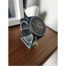 Kariyer Modern Akıllı Saat Standı Siyah Masaüstü Organizer Bileklik Tutucu Şık Tasarım