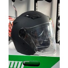 Oso Polar Güneş Gözlüklü Vizörlü Açık Motosiklet Kaskı Yarım Kask
