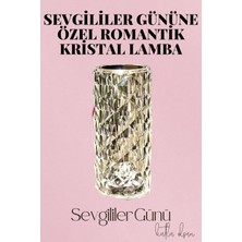 Mossem Sevgililer Gününe Özel Romantik Kristal Gece Lambası Sevgiliye Hediye
