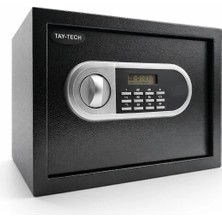 TAYTECH TY-003 Orta Boy Elektronik Çelik Kasa Şifreli Type-C Pil Destekli Değerli Eşya Kasası