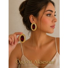Kırmızıvintage Küpe
