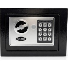 TAYTECH TY-004 Mini Çelik Kasa Şifreli ve Anahtarlı Kompakt Güvenlik Kasası