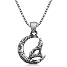 Yvz Store 925 Ayar Gümüş Bozkurt Gümüş Kolye