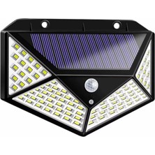 Solar Hareket Sensörlü Duvar Lambası 100 LED
