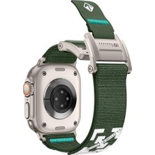 AktarMobile Apple Watch Ultra 2 3 49 mm Uyumlu Outdoor Kordon Naylon Dokuma Kumaş Premium Kayış Mıknatıslı Toka