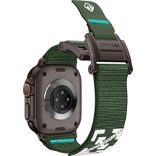 AktarMobile Apple Watch 7 8 9 45 mm Uyumlu Outdoor Kordon Naylon Dokuma Kumaş Premium Kayış Mıknatıslı Toka