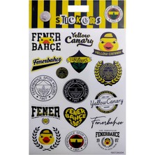 Piolent Fenerbahçe Yellow Canary Sticker Sheet Karışık Orijinal Lisanslı