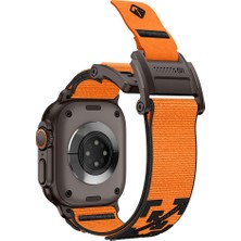AktarMobile Apple Watch 6 5 4 3 2 1 SE 42 44 mm Uyumlu Outdoor Kordon Naylon Dokuma Kumaş Kayış Mıknatıslı Toka
