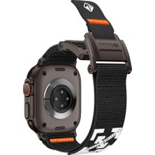 AktarMobile Apple Watch 7 8 9 45 mm Uyumlu Outdoor Kordon Naylon Dokuma Kumaş Premium Kayış Mıknatıslı Toka
