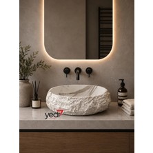 FUALORA Seramik Çanak Lavabo Batarya Deliksiz 50*40*15CM
