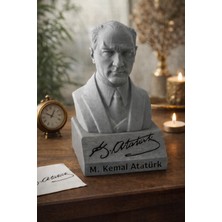 İnci Yolu Bijuteri Atatürk Büstü - Atatürk Imzalı Büst