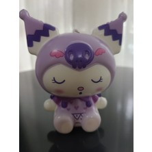 Elaa Aksesuar Sukuşi Oyuncak Kuromi 12 cm Kaliteli Sık Bırak Anahtarlıklı Kuromi Oyun Figürü (1 Adet)