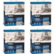 Reflex Sensitive Kokusuz Topaklaşan Kedi Kumu 4 Adet 6 Lt İnce Taneli Hassas Kediler İçin Özel Formül