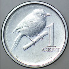 Banknoting Cook Adaları 1 Cent 2017 Kraliçe Iı. Elizabeth. 14 mm Çil.